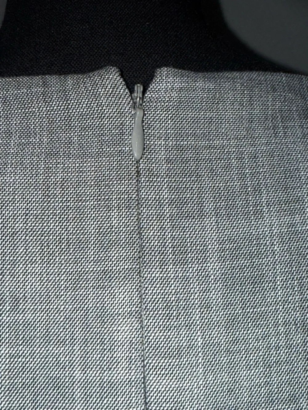 Ann Taylor Gray Plaid Midi Sheath Dress - Picture 5 of 8